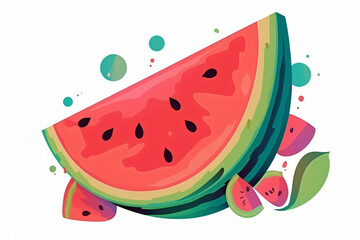Watermelon based on generative AI