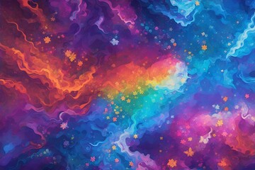 abstract psychedelic colorful background