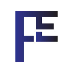 FE letter background vector design, FE logo design.	