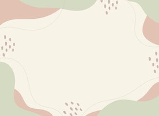 Background for design, abstraction, drawing for background, postcard, wallpaper for banner, green brown and beige background