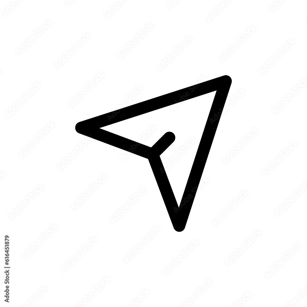Leinwandbilder Send message icon, share icon, message sent sign button, forward direct message icon - paper plane icons