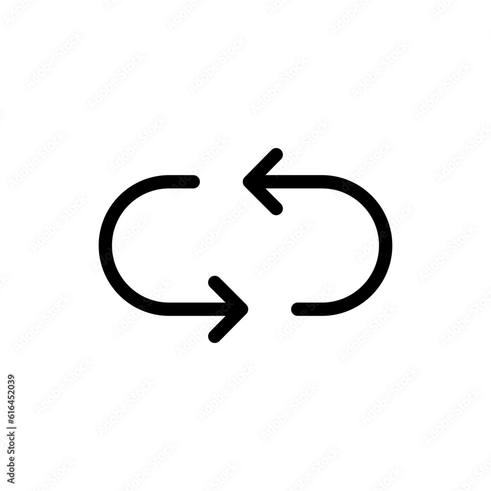 Poster Refresh icon, sync repeat and reload arrow icon symbol convert button sign