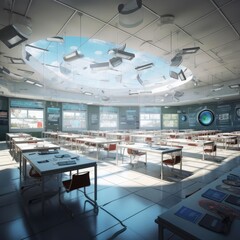 The classroom of the future, empty