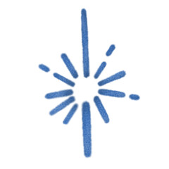 blue blur bursting sparkle