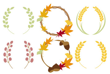 秋の植物リースセット