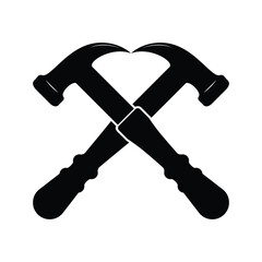 hammer icon vector design template in flat style