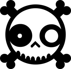 tengkorak, tulang, kepala, hantu, simbol lambang, bajak laut