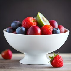 Naklejka na ściany i meble bowl of fresh fruit