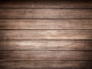 Old dark brown wood wall for seamless wood background and texture.