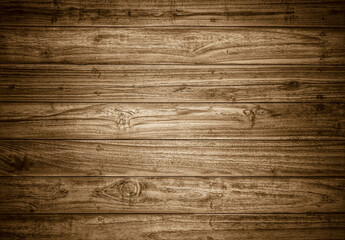 Old dark wood wall for seamless wood background and texture.