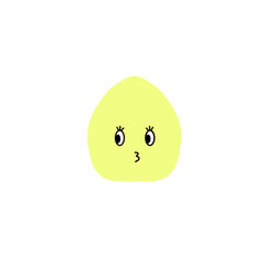 smiley face on white background