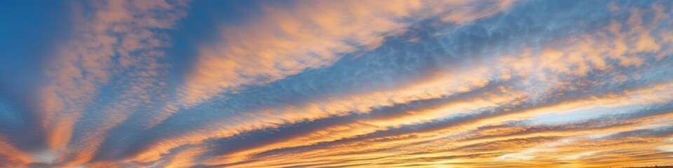 Fototapeta premium panorama sunset sky material