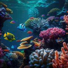Fototapeta na wymiar background.Underwater world. Coral fishes of Red sea.