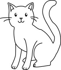 Free vector cat silhouette vector illustration