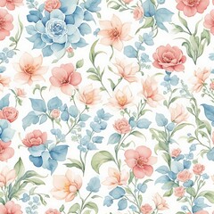 seamless pattern with flowers