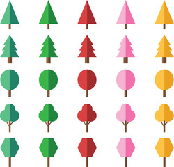 set of colorful trees