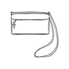 Beautiful doodle woman bag, great design for stickers, fashion journals and for any purposes