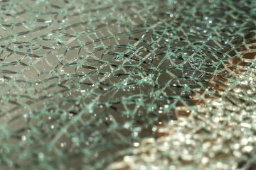 verre fissuré pour décoration de table