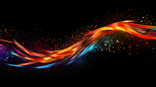 modern epic fire wave background wallpaper artwork, ink splash effect, ai generated image