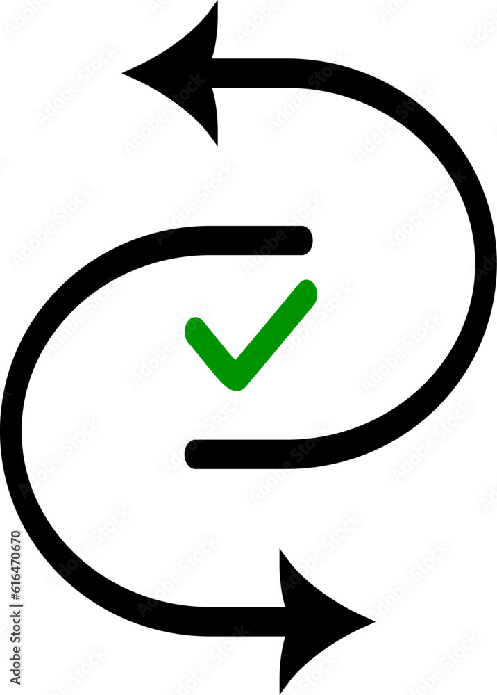 Poster simple cash flow icon or easy transfer. concept of mobile app or right and left directions. replacea