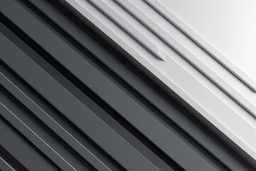 Obraz premium Abstract minimalistic white futuristic background. Ai generated