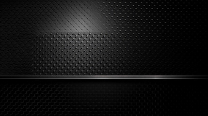 Abstract background dark with carbon fiber texture vector illustration