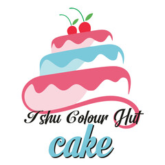 cake with cherry, cake logo