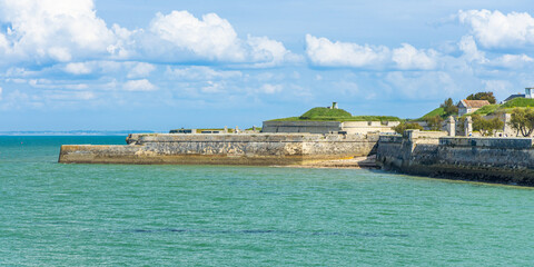 Fortified enclosure of Saint-Martin-de-Ré constructed by Vauban to safeguard the town and atlantic...
