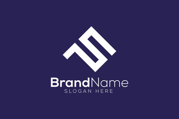 Letter S P logo design vector template