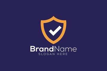 Safe life logo design vector template