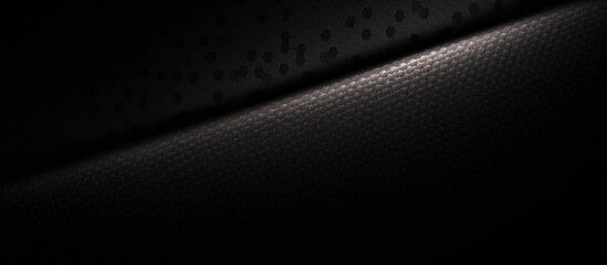 Abstract background dark with carbon fiber texture vector illustration
