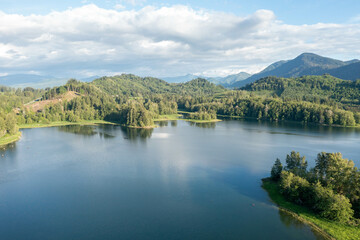 Fototapeta na wymiar Alder Lake in Washington State
