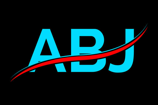 ABJ logo. ABJ latter logo with double line. ABJ latter. ABJ logo for technology, business and real estate brand