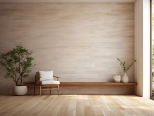 Empty Home Interior Wall Mockup, Mockups Design 3D, HD