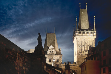 Praga Repubblica Ceca di Notte