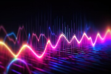 abstract futuristic background with pink blue glowing neon moving high speed wave lines and bokeh lights. Data transfer concept Fantastic wallpaper