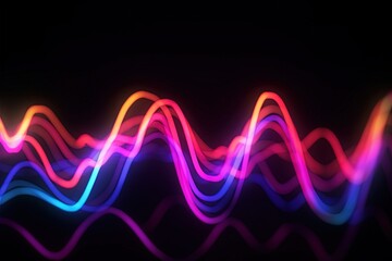 abstract futuristic background with pink blue glowing neon moving high speed wave lines and bokeh lights. Data transfer concept Fantastic wallpaper