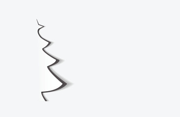 pepercut christmastree on shadows white and gray blackground 