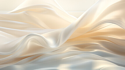 Subtle and artistic abstract background with the play of light and shadow from window curtains, perfect for product presentations Generative AI