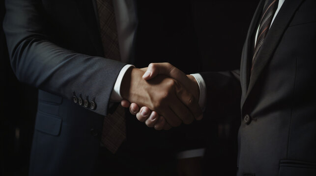 Businessman handshake