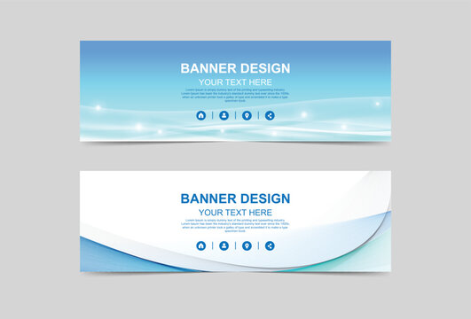 Abstract bluesky colorful banner and brouchure design