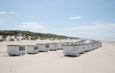 The beautiful Danish coast cabins at the Western coast