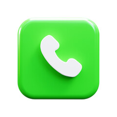 phone incoming call received sign ui icon 3d