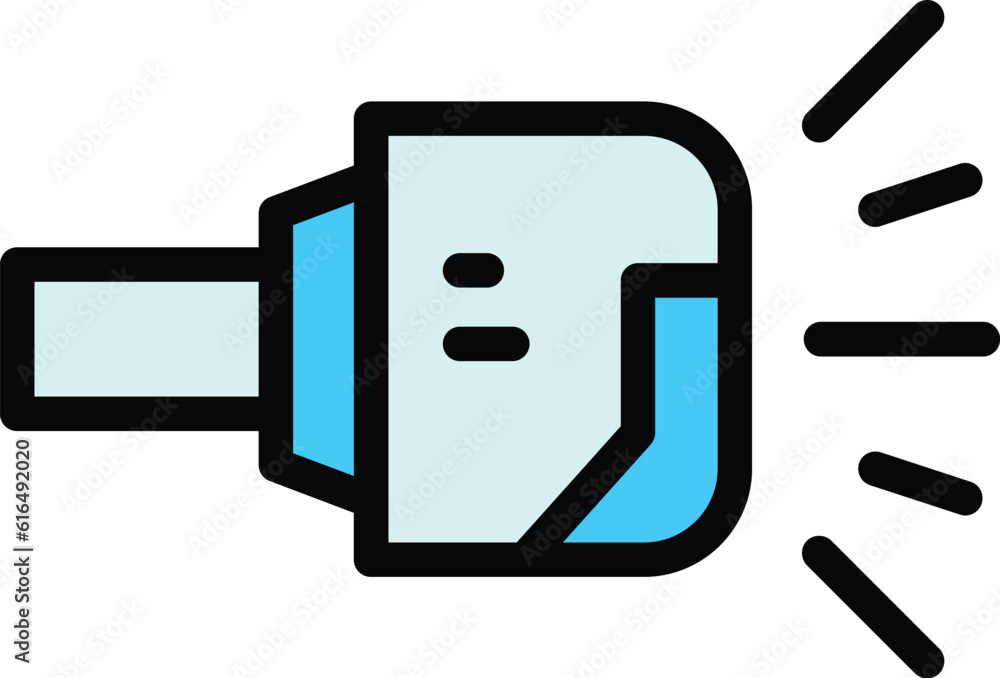Poster goggles visualization icon. outline goggles visualization vector icon for web design isolated on whi