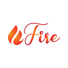 Obraz premium Fire flame business logo design