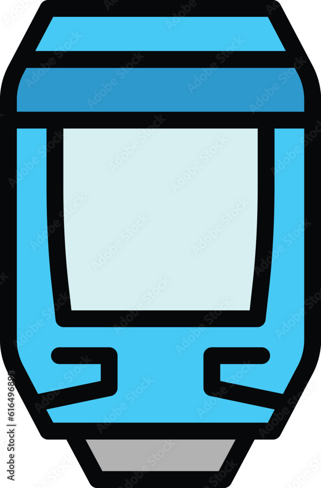 Poster high speed tram icon. outline high speed tram vector icon for web design isolated on white backgroun