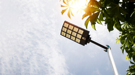 Solar lamps are becoming popular and widely used.