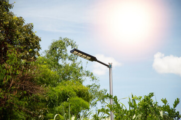 Solar lamps are becoming popular and widely used.