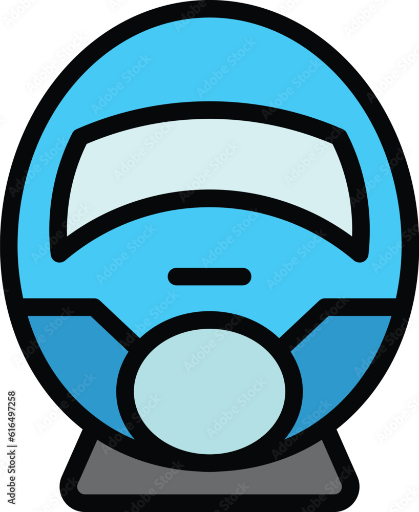 Aufkleber fast train icon. outline fast train vector icon for web design isolated on white background color fl