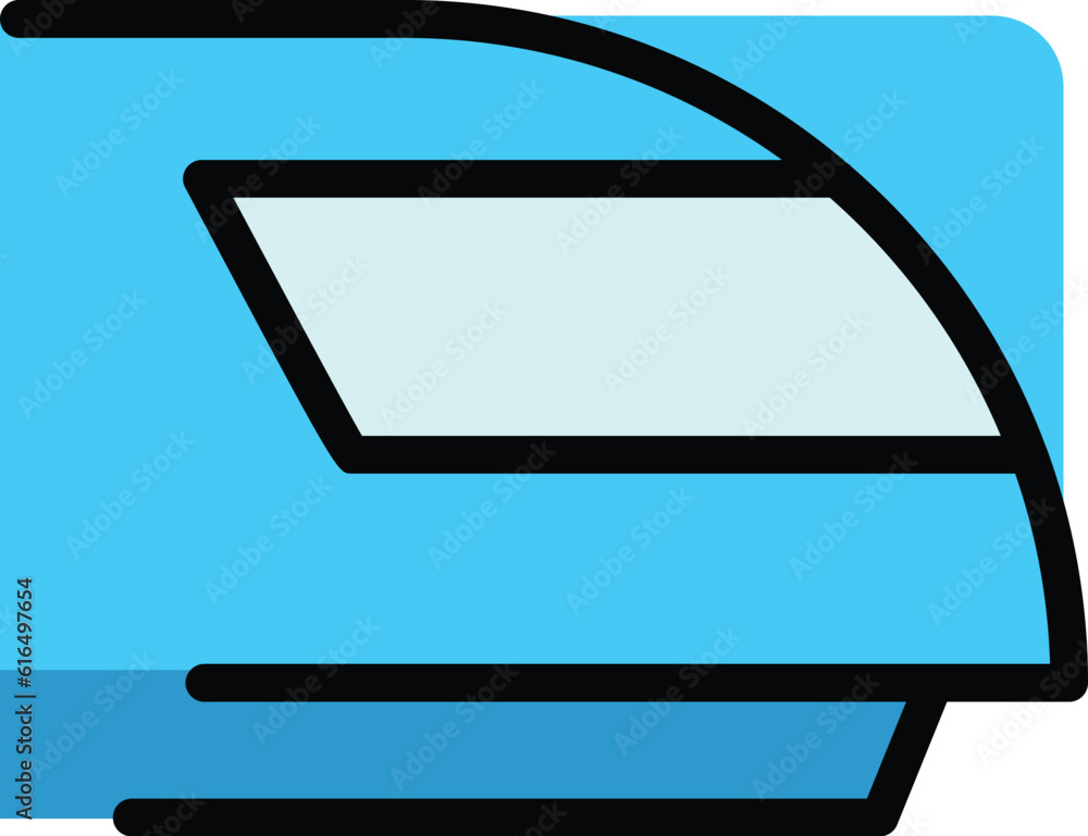 Poster commuter bullet train icon. outline commuter bullet train vector icon for web design isolated on whi